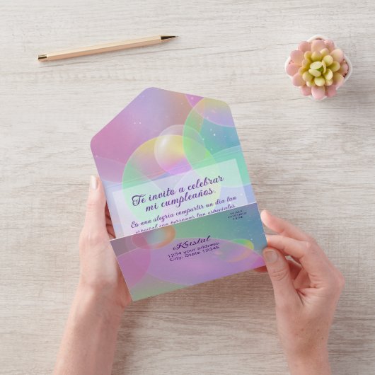 Invitación Todo En Uno - Cumpleaños - Editable All In One Uitnodiging (VideoVideo)
