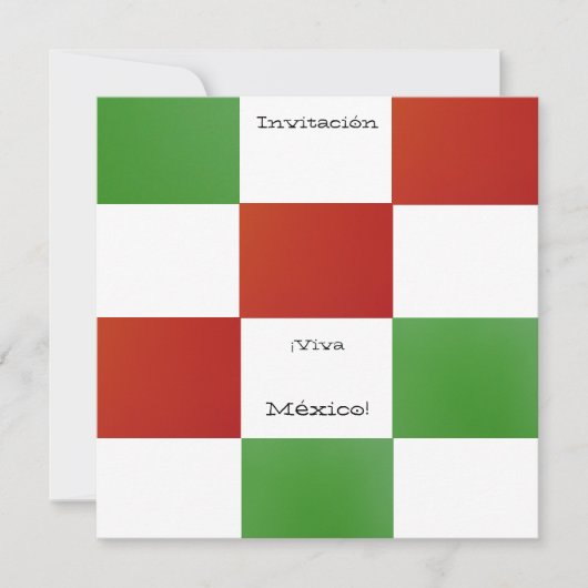 Invitación -© Viva México! - Fiesta de Cumpleaños Kaart (Voorkant)