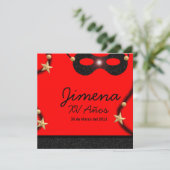 Invitación XV años Kaart (Staand voorkant)