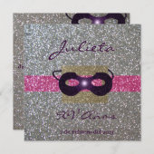 Invitación XV Años Kaart (Voorkant / Achterkant)