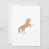 Invitaciones charro Quinceañera Charra Red Kaart (Achterkant)