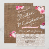 Invitaciónes con calabazas, Bautizo y 1er cumple Kaart (Voorkant / Achterkant)