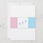 Invitaciones de bautizo  | Los bebés triplete Kaart (Achterkant)