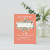 Invitaciones De Boda Baratas HOJAS Modernas Briefkaart (Staand voorkant)