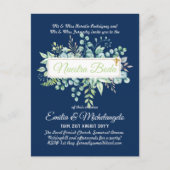 Invitaciones De Boda Baratas HOJAS Modernas Briefkaart (Voorkant)