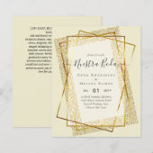 Invitaciones de Boda, budget van de Spaanse wedden (Voorkant / Achterkant)