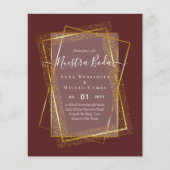 Invitaciones de Boda, budget van de Spaanse wedden Flyer (Voorkant)