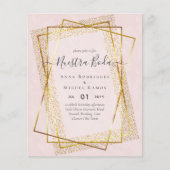 Invitaciones de Boda, budget van de Spaanse wedden Flyer (Voorkant)