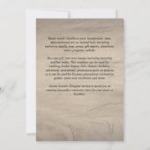 Invitaciones de Boda, budget van de Spaanse wedden Kaart (Achterkant)