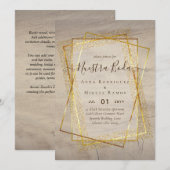 Invitaciones de Boda, budget van de Spaanse wedden Kaart (Voorkant / Achterkant)