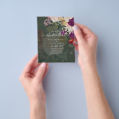 Invitaciones de Boda, BUDGET voor Spaanse bruiloft Flyer (Hand)