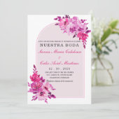 Invitaciones de Boda en Español Elegantes Kaart (Staand voorkant)