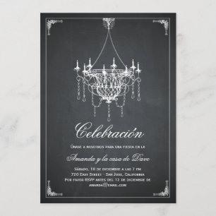 Invitaciones de la fiesta de araña rústica kaart