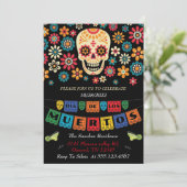 invitaciones dia de los muertos, helloween invite (Staand voorkant)