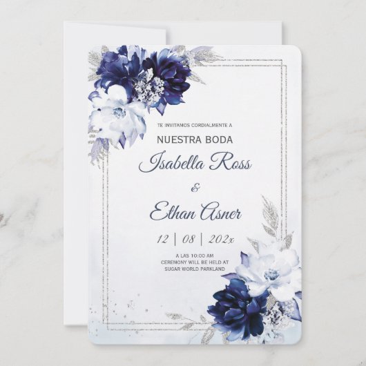 Invitaciones en Espanol para bodas Kaart (Voorkant)