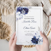 Invitaciones en Espanol para bodas Kaart