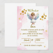 INVITACIONES PARA BAUTIZO DE NIÑA KAART (Voorkant / Achterkant)