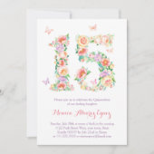 Invitaciones Quinceañera con mariposas butterflies Kaart (Voorkant)