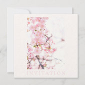 INVITATIE : CHERRY BLOSSOM BRANCH KAART (Voorkant)
