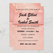 INVITATIE DE MARIAGE DE LUXE KAART (Voorkant / Achterkant)