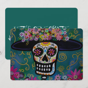 INVITATIE DIA DE LOS MUERTOS CATRINA KAART