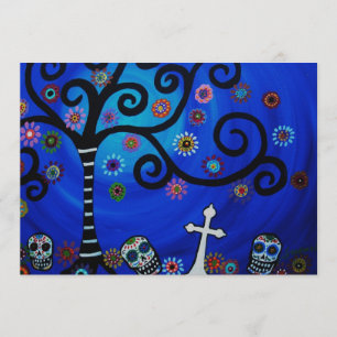 INVITATIE DIA DE LOS MUERTOS KAART