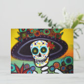 INVITATIE DIA DE LOS MUERTOS KAART (Staand voorkant)