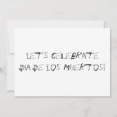 INVITATIE DIA DE LOS MUERTOS KAART (Achterkant)
