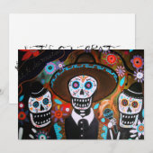 INVITATIE DIA DE LOS MUERTOS KAART (Voorkant / Achterkant)