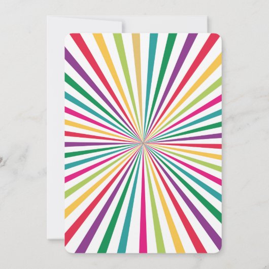 INVITATIE DOOR DE CIRCUS PARTIJ VOOR LICHAMEN KAART (Achterkant)