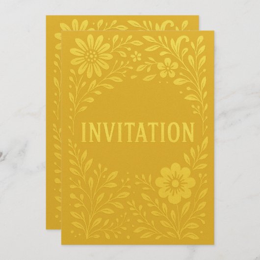 INVITATIE KAART (Voorkant / Achterkant)
