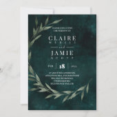 INVITATIE - KLASSIEKE 'GROENE RUSTIC' SAVE THE DATE (Voorkant)