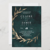 INVITATIE - KLASSIEKE 'GROENE RUSTIC' SAVE THE DATE (Voorkant)