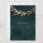 INVITATIE - KLASSIEKE 'GROENE RUSTIC' SAVE THE DATE (Achterkant)