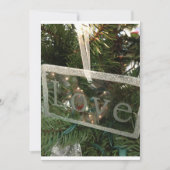 INVITATIE "LOVE" CHRISTMAS PARTIJ KAART (Voorkant)