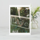 INVITATIE "LOVE" CHRISTMAS PARTIJ KAART (Staand voorkant)