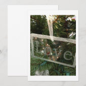 INVITATIE "LOVE" CHRISTMAS PARTIJ KAART (Voorkant / Achterkant)