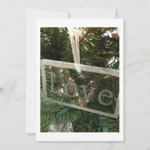 INVITATIE "LOVE" CHRISTMAS PARTIJ KAART