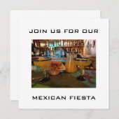 INVITATIE MEXICAN FIESTA PARTIJ KAART (Voorkant / Achterkant)