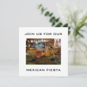 INVITATIE MEXICAN FIESTA PARTIJ KAART (Staand voorkant)