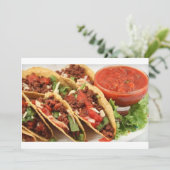 INVITATIE "MEXICAN PARTITY NACHT" KAART (Staand voorkant)