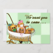 INVITATIE - MULTIDOELEINDE - POTATOSPUDS VOOR BABY KAART (Voorkant)