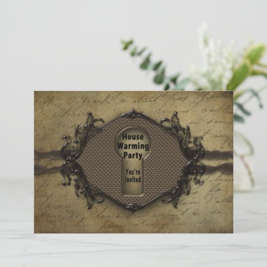 INVITATIE Open House - KEYHOLE/KERNENTRANS Kaart (Staand voorkant)