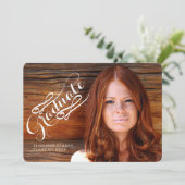 INVITATIE PARTIJ CELEBRATE FOTO GRADUATION KAART (Staand voorkant)