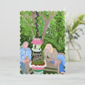 INVITATIE PARTIJEN GARDEN KAART (Staand voorkant)