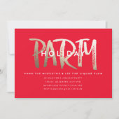 INVITATIE PARTIJEN/GOUDE FOLIE KAART (Voorkant)