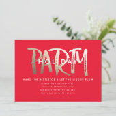 INVITATIE PARTIJEN/GOUDE FOLIE KAART (Staand voorkant)
