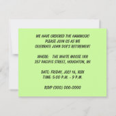 INVITATIE PARTIJEN TERUGWINNING ~ GEARNEERDE HAMMO KAART (Achterkant)