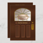 INVITATIE PARTIJENHUISVESTING - VOORTDEUR KAART (Voorkant / Achterkant)