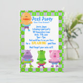 INVITATIE POOLPARTIJEN KAART (Staand voorkant)